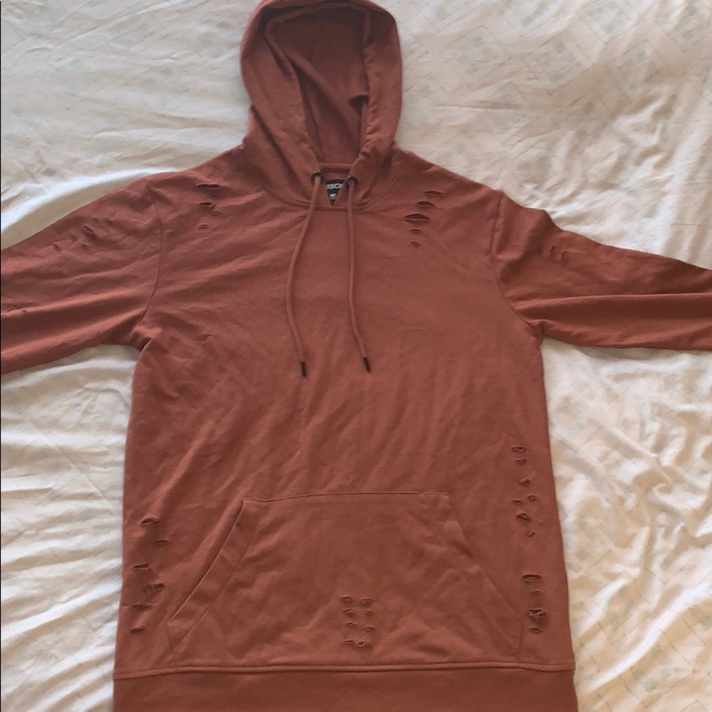 Cut Out Ripped Peach Jacket